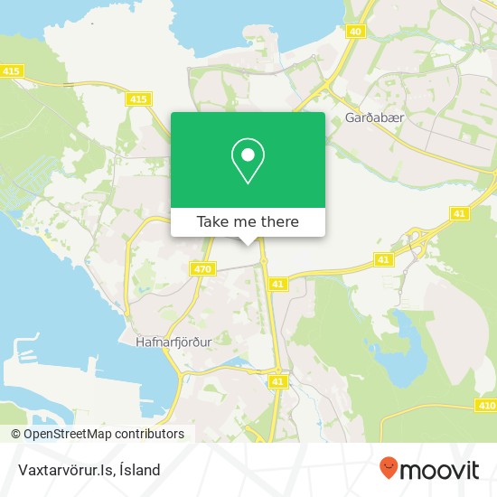 Vaxtarvörur.Is map