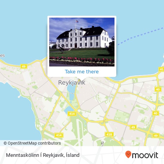 Mapa Menntaskólinn Í Reykjavík