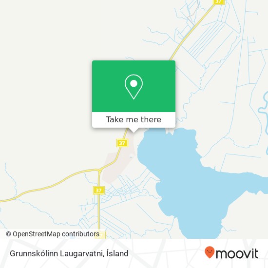 Grunnskólinn Laugarvatni map