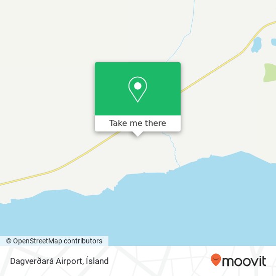 Dagverðará Airport map