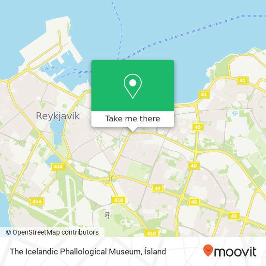 The Icelandic Phallological Museum map