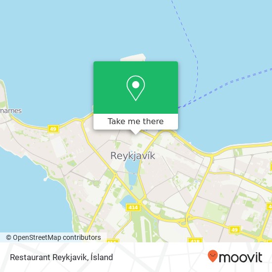 Restaurant Reykjavik map