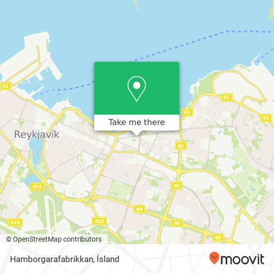 Mapa Hamborgarafabrikkan