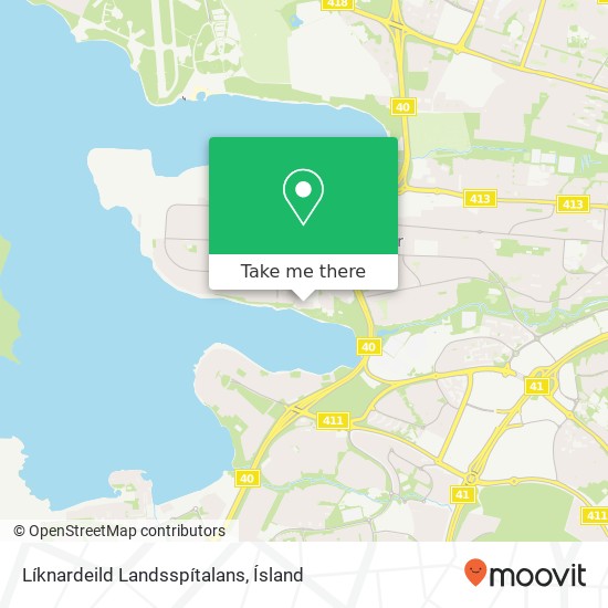 Líknardeild Landsspítalans map