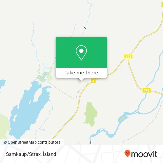 Samkaup/Strax map