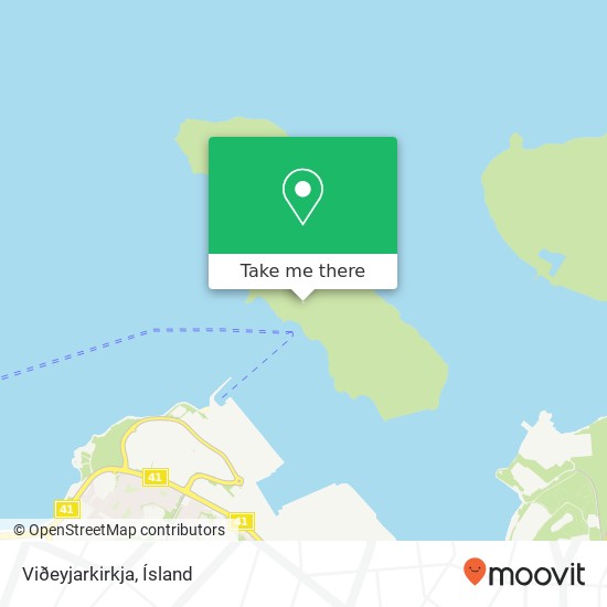 Viðeyjarkirkja map