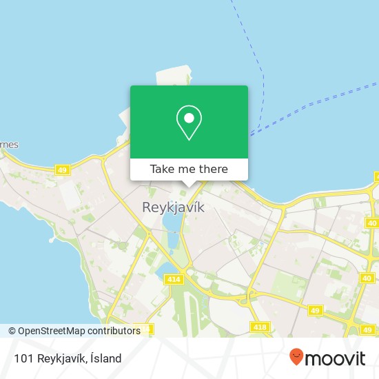 101 Reykjavík map