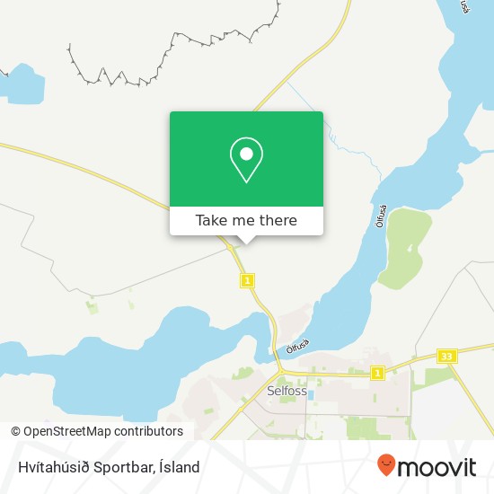 Hvítahúsið Sportbar map