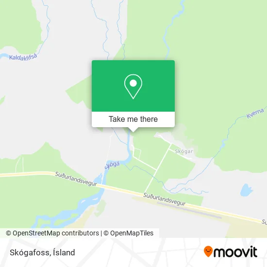 Skógafoss map