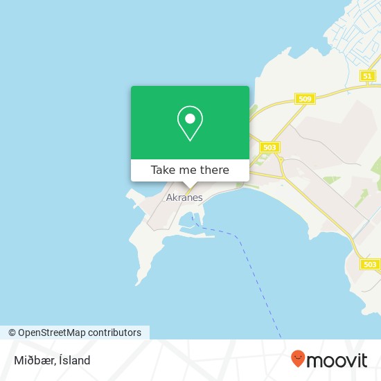 Mapa Miðbær