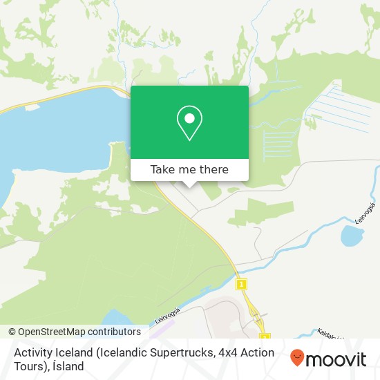 Mapa Activity Iceland (Icelandic Supertrucks, 4x4 Action Tours)