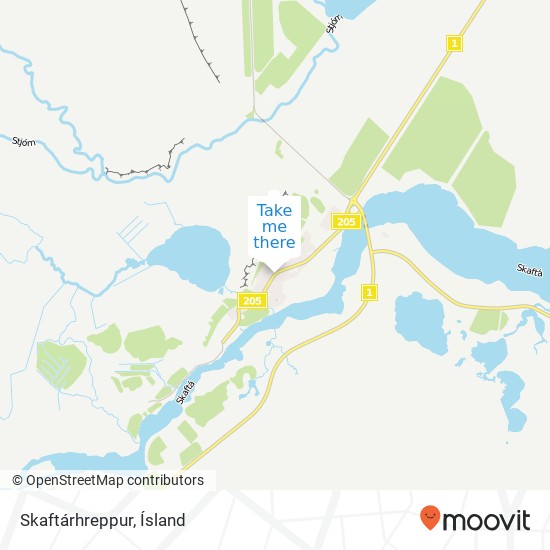 Mapa Skaftárhreppur