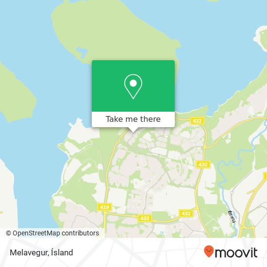 Melavegur map