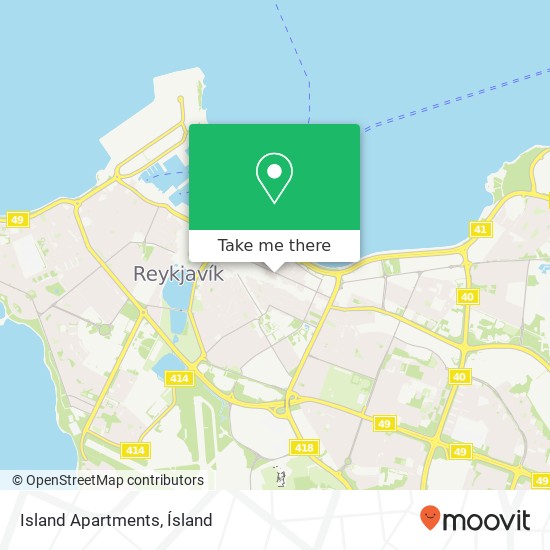 Island Apartments map