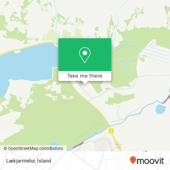 Lækjarmelur map