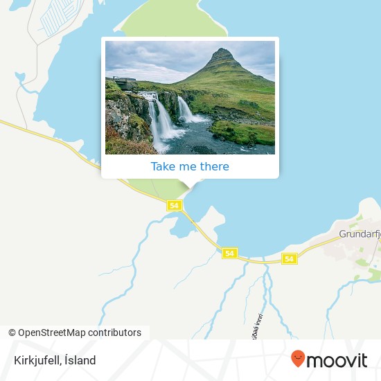 Mapa Kirkjufell