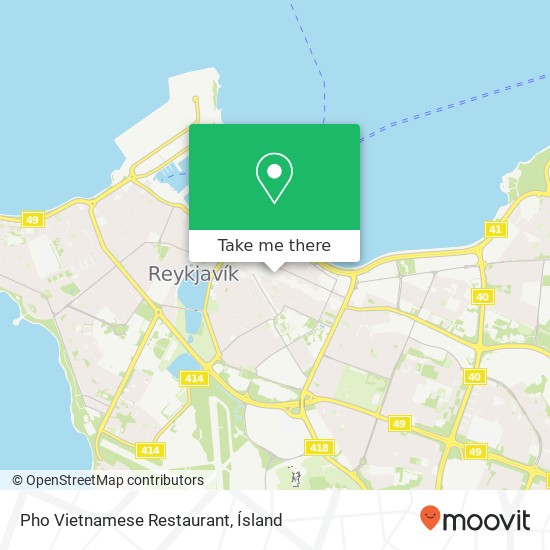 Pho Vietnamese Restaurant, Laugavegur 27 101 Reykjavíkurborg map