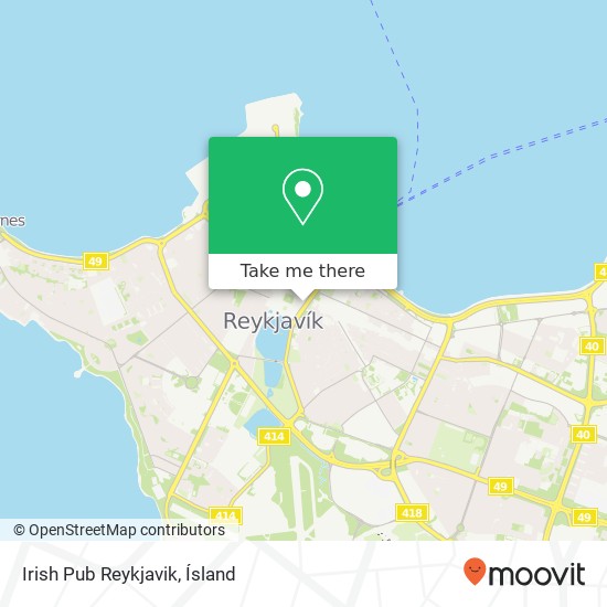 Irish Pub Reykjavik map