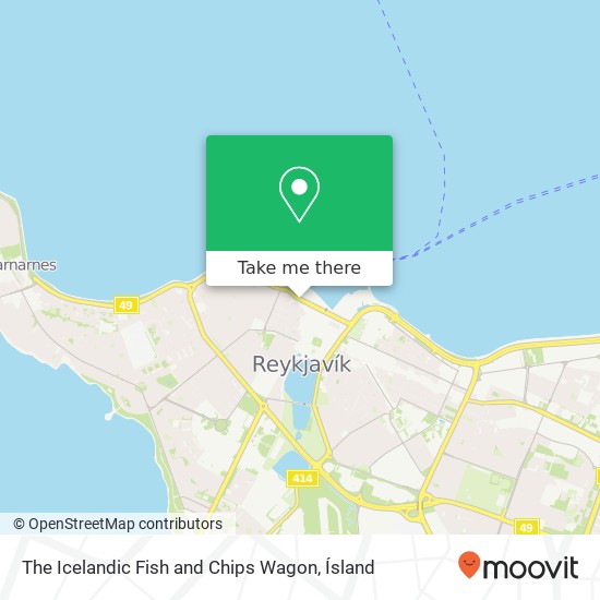 The Icelandic Fish and Chips Wagon, Geirsgata 101 Reykjavíkurborg map