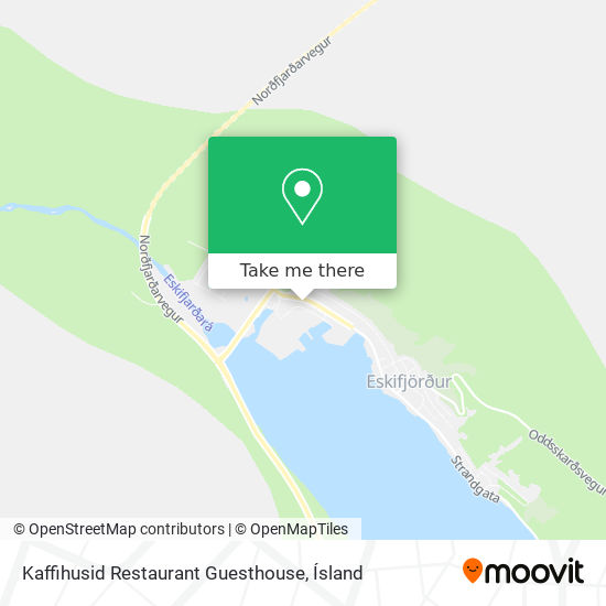Mapa Kaffihusid Restaurant Guesthouse