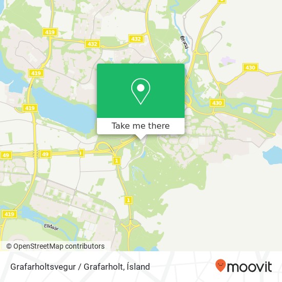 Mapa Grafarholtsvegur / Grafarholt