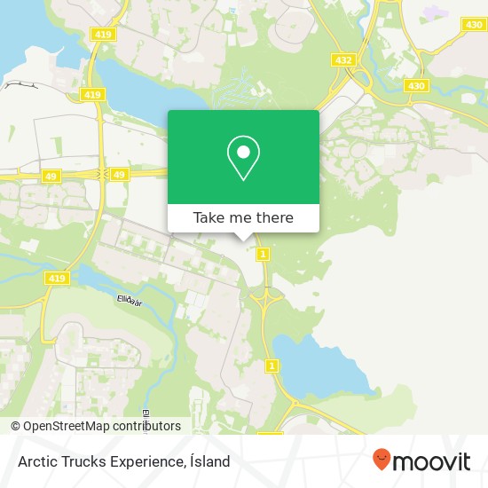 Mapa Arctic Trucks Experience