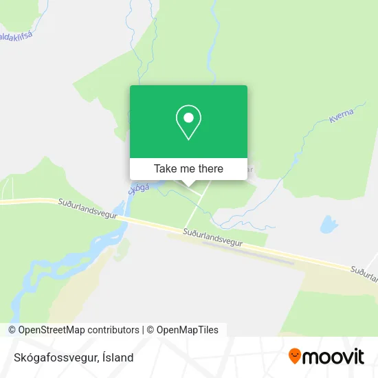 Skógafossvegur map