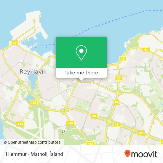 Hlemmur - Mathöll map