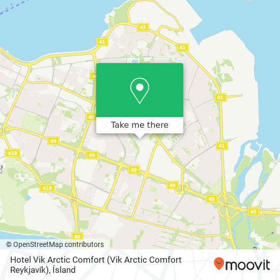 Mapa Hotel Vik Arctic Comfort