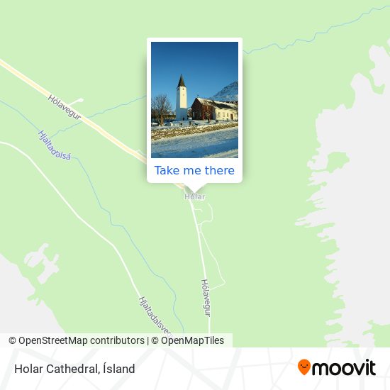 Mapa Holar Cathedral
