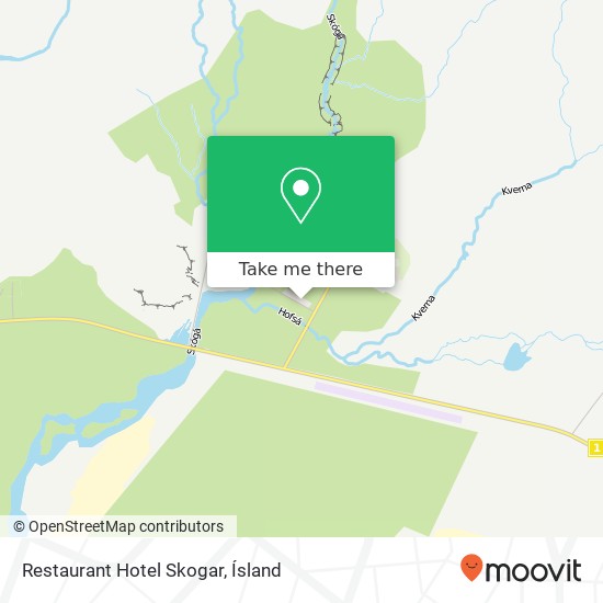 Restaurant Hotel Skogar map