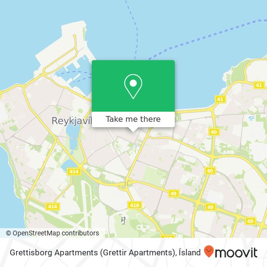 Grettisborg Apartments (Grettir Apartments) map