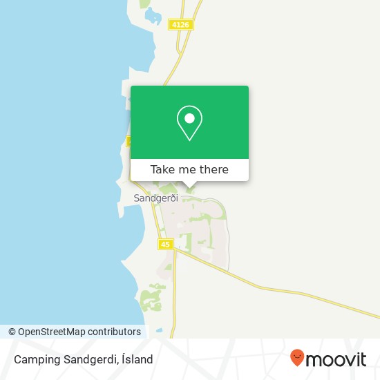 Camping Sandgerdi map