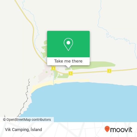 Vik Camping map