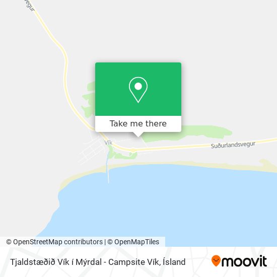 Tjaldstæðið Vík í Mýrdal - Campsite Vík map