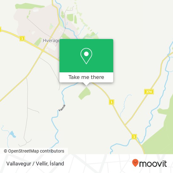 Vallavegur / Vellir map