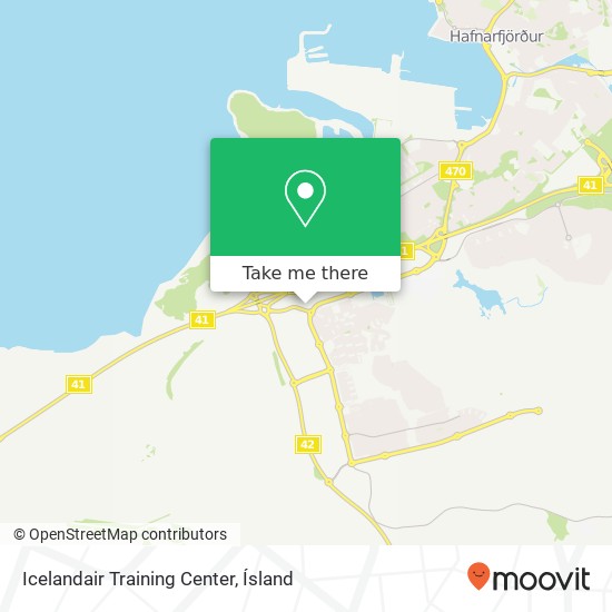 Mapa Icelandair Training Center
