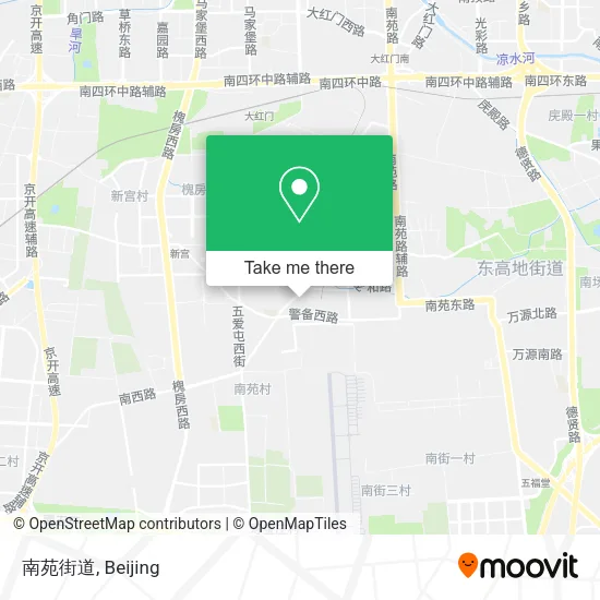 南苑街道 map