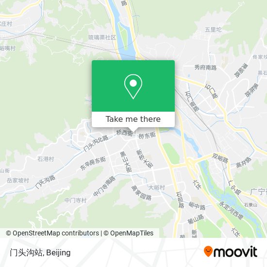 门头沟站 map