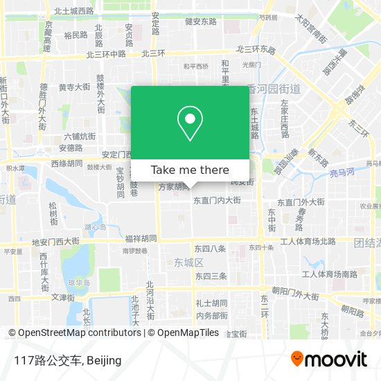 117路公交车 map