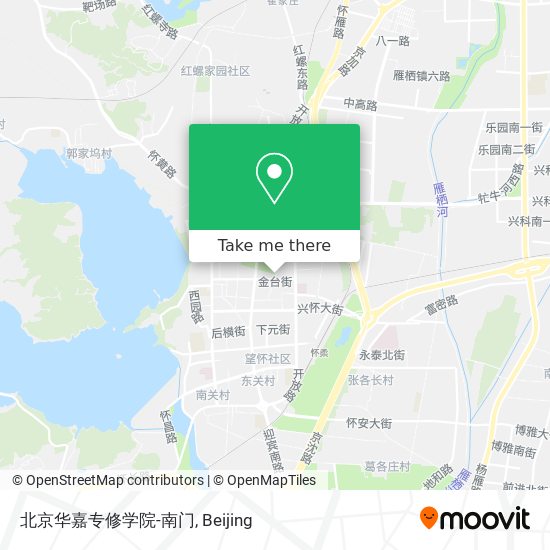 北京华嘉专修学院-南门 map
