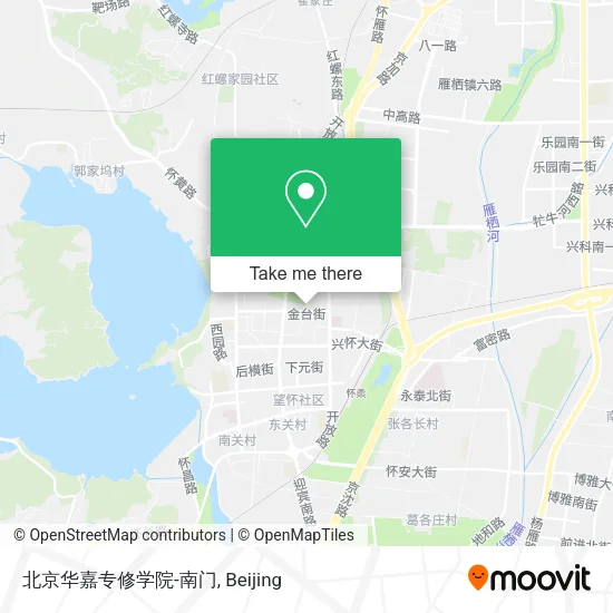 北京华嘉专修学院-南门 map