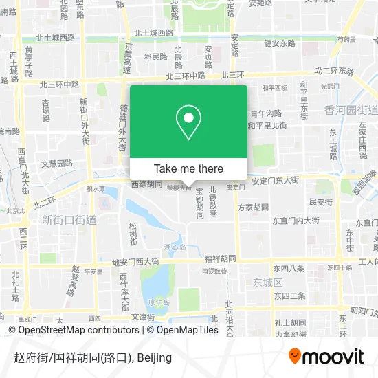 赵府街/国祥胡同(路口) map