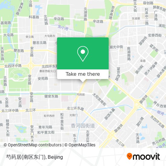 芍药居(南区东门) map