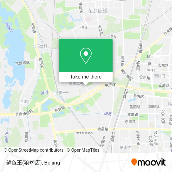 鲜鱼王(狼垡店) map