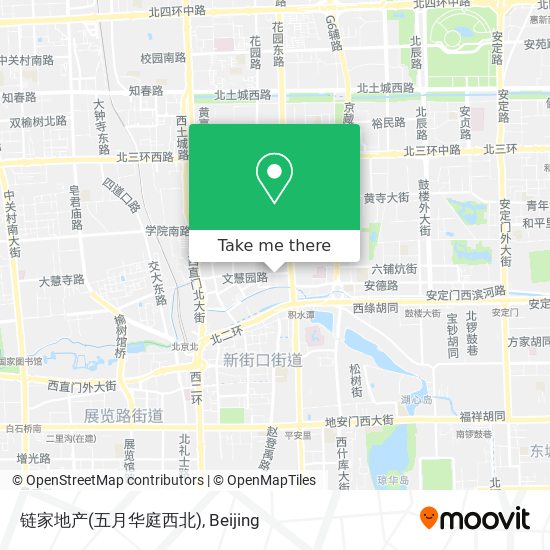 链家地产(五月华庭西北) map