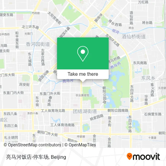 亮马河饭店-停车场 map