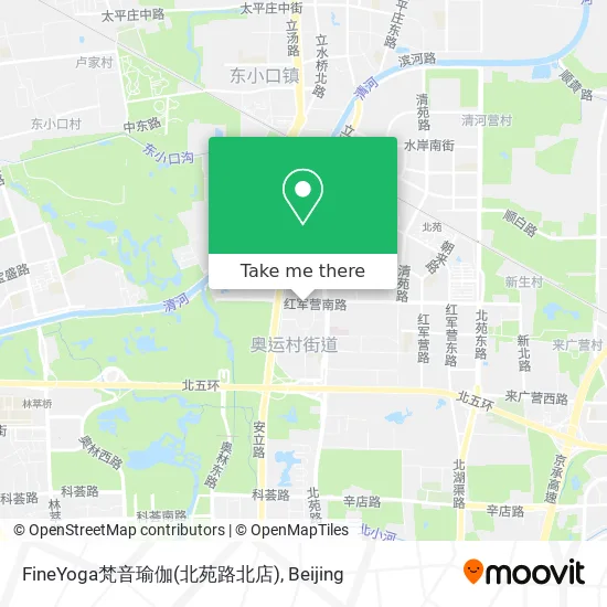 FineYoga梵音瑜伽(北苑路北店) map