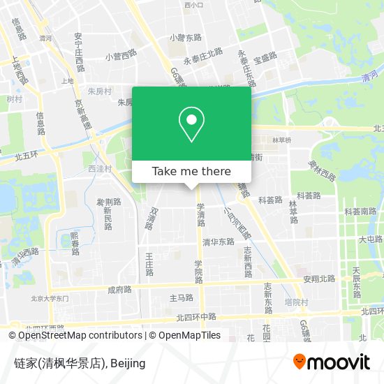 链家(清枫华景店) map