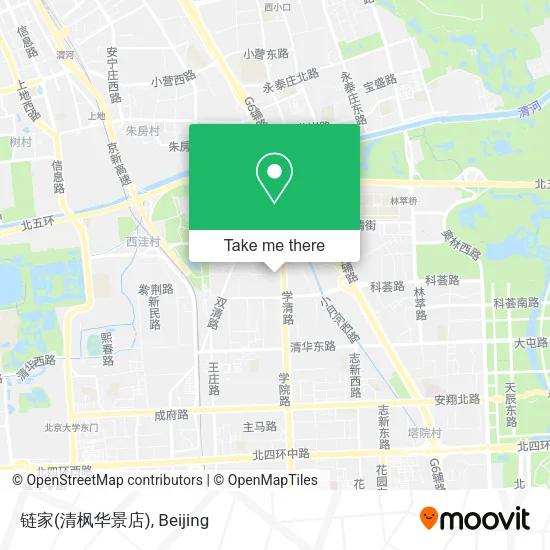 链家(清枫华景店) map